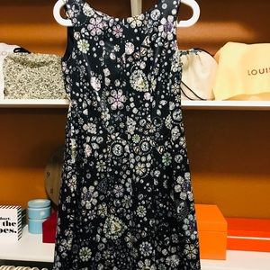 Printed black dress from Zara
